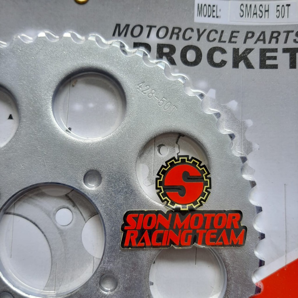 Gear Belakang / Rear Sprocket Suzuki Smash / Shogun 110 / New / Satria FU 150 / RC 428-50T Wilwood-1