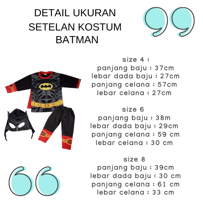 Setelan Anak Baju Anak KOSTUM PANJANG BONUS TOPENG Usia 2-7 TAHUN