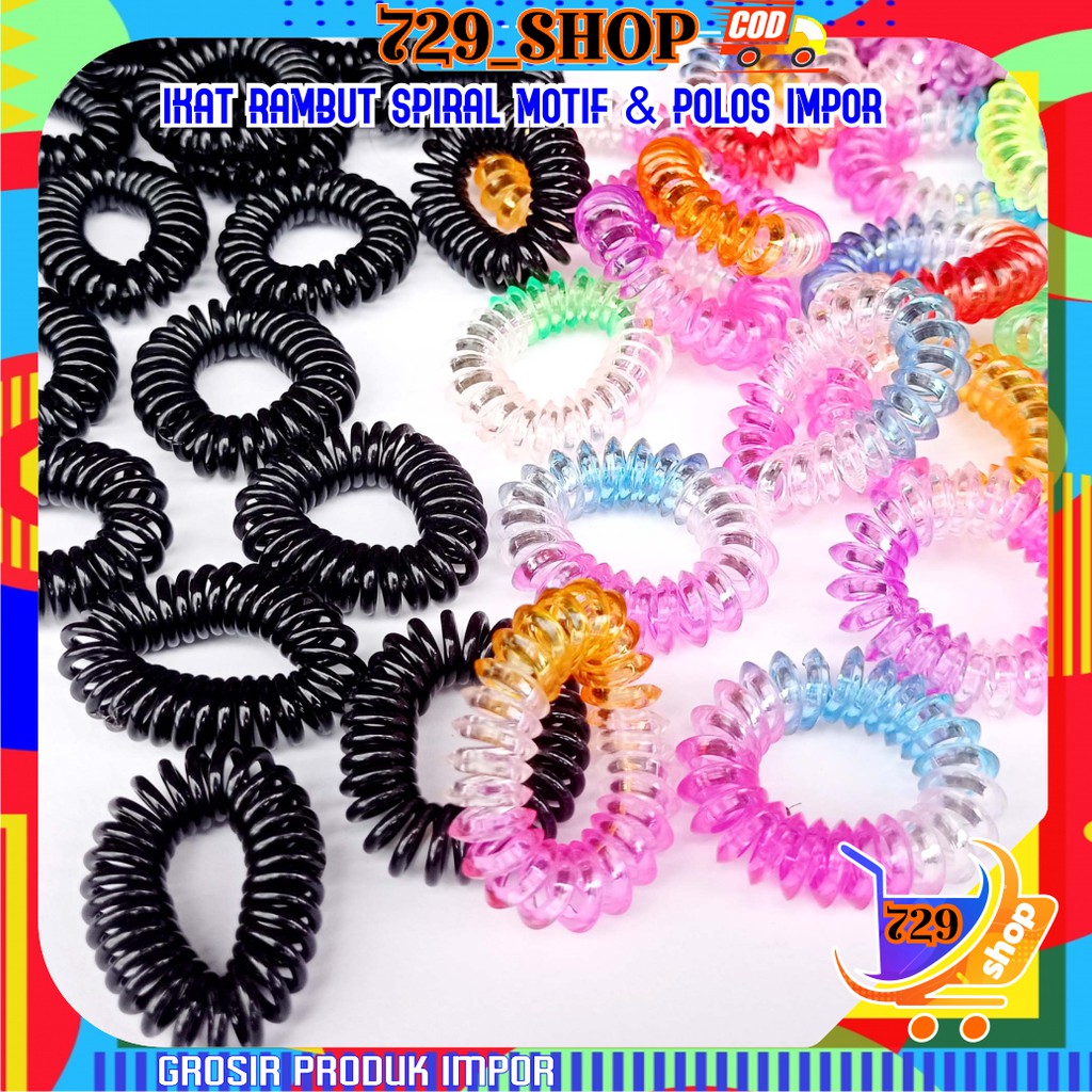 Ikat Rambut Spiral Korean Style Import Best Seller