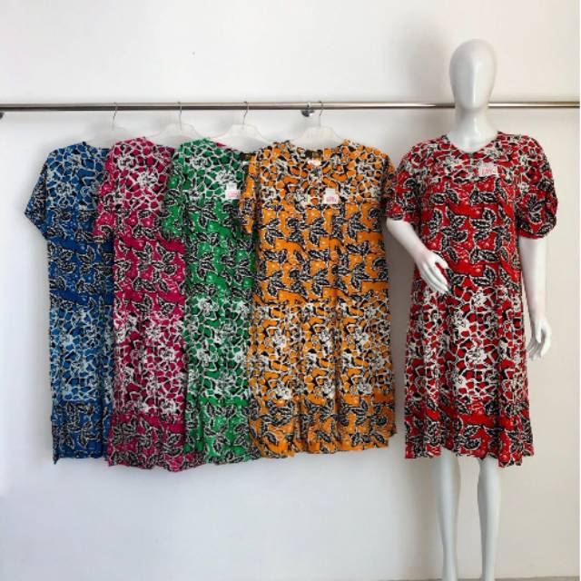 DASTER BATIK MOTIF MAWAR SUSUN