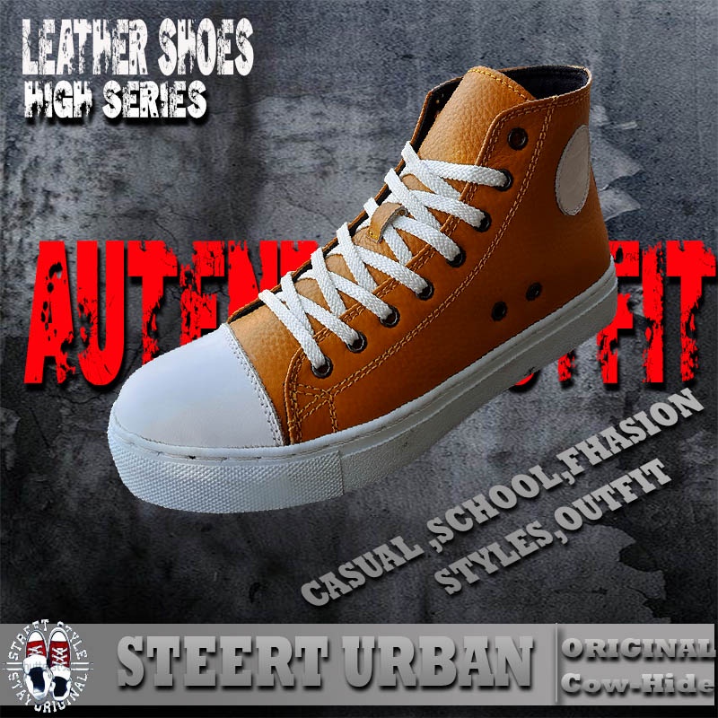 Sepatu Kasual Model Tali untuk Pria Sepatu kulit kasual Sepatu Pria Impor