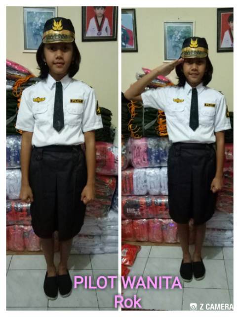 BAJU/stelan/kostum PROFESI PILOT ANAK/kostum karnaval anak TK dan SD