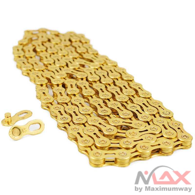 VG Sports Rantai Sepeda Bicycle Chain Half Hollow 8/9/10 Speed Warna Silver