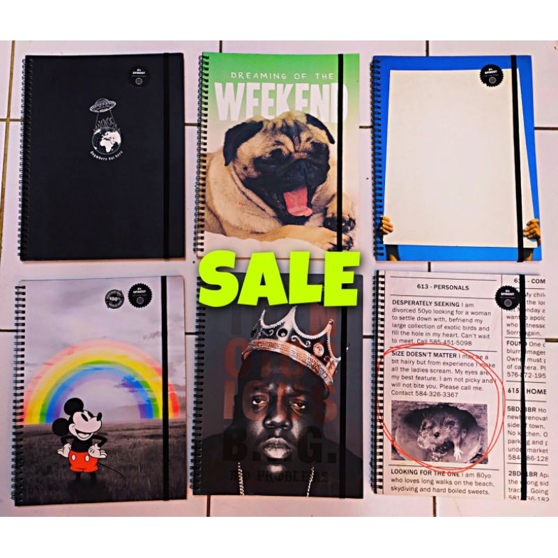 

A4 SPINOUT NOTEBOOK LINE PAGES FLASH SALE TYPO BRAND ORIGINAL