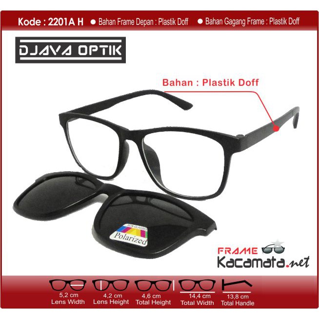 Kacamata Clip On Polarized Normal Minus Antiradiasi Uv dan Gedget farrel