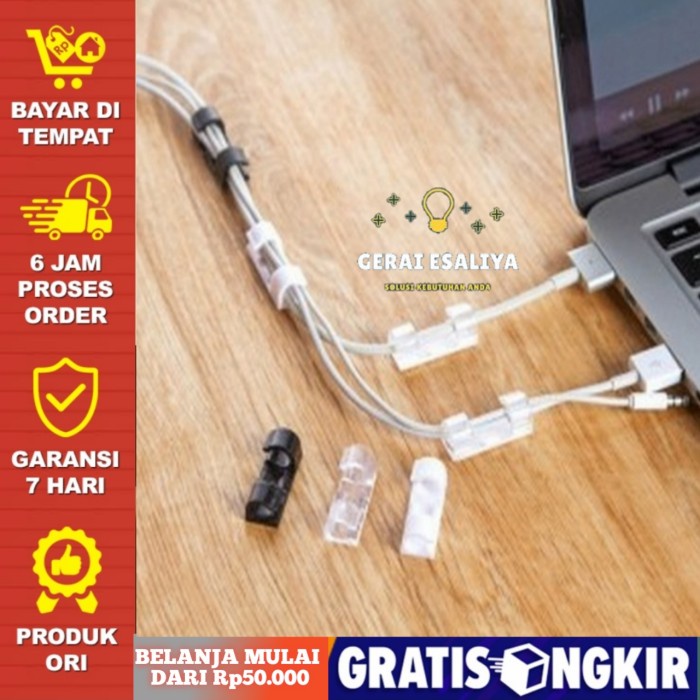 Klip Kabel Organizer Cable Clip Kabel USB Keyboard Mouse Charger