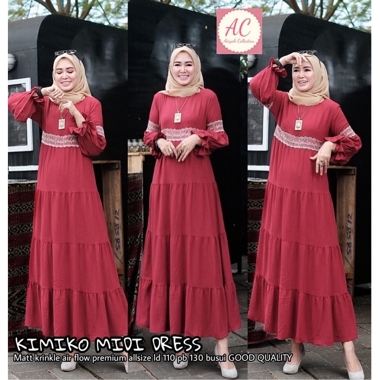 KIMIKO MIDI DRES BY ALDISA