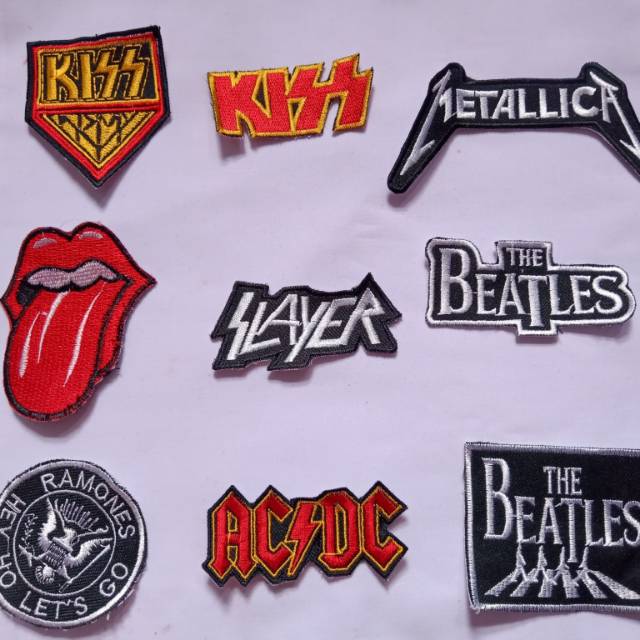 Patch Bordir Logo Band murah/emblem bordir Band/Patch Bordir Musik Band