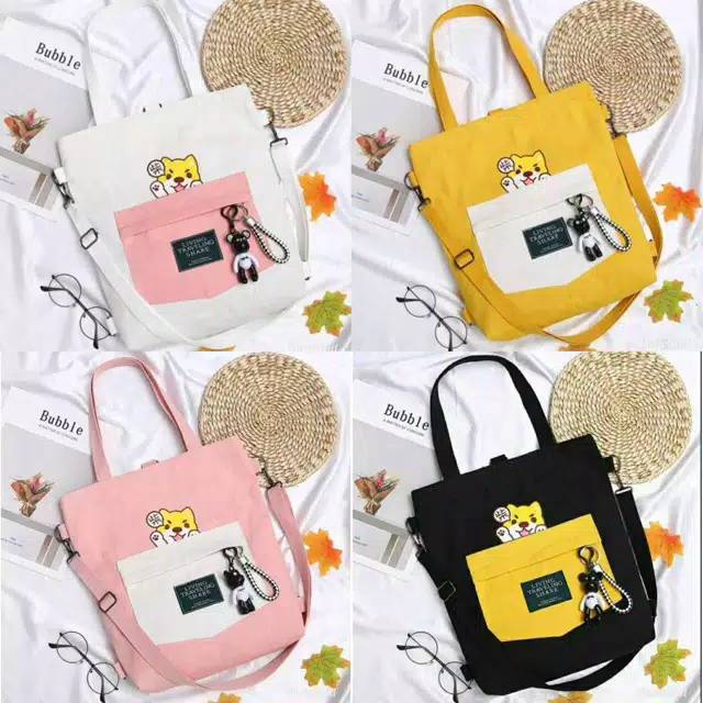 Tote Bag Boneka / Tote Bag Wanita Termurah Bisa Bayar Ditempat