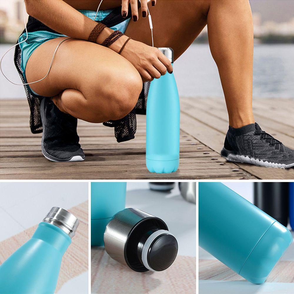 Solighter 500ml Thermal Mug Hadiah Portable Insulated Travel Cup