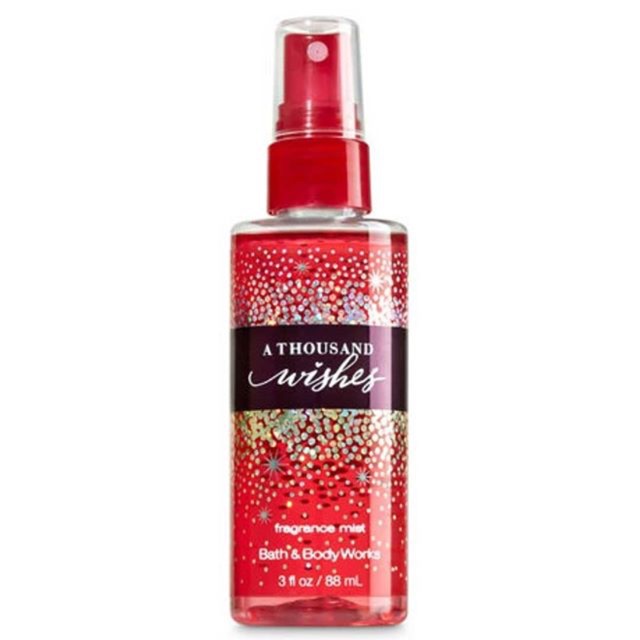 BODY  MIST A THOUSAND WISHES TRAVEL SIZE BATH&BODYWORKS BBW