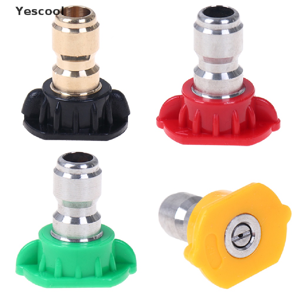 Yescool 5pcs Nozzle Spray 1 / 4 &quot;Tekanan Tinggi Quick Connect