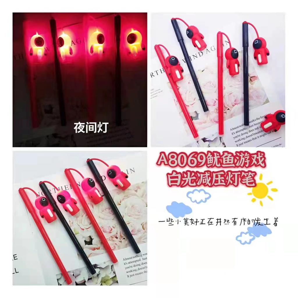 

(1pc) PEN GEL SQUID GAME/JEL PENA SQUID GAME