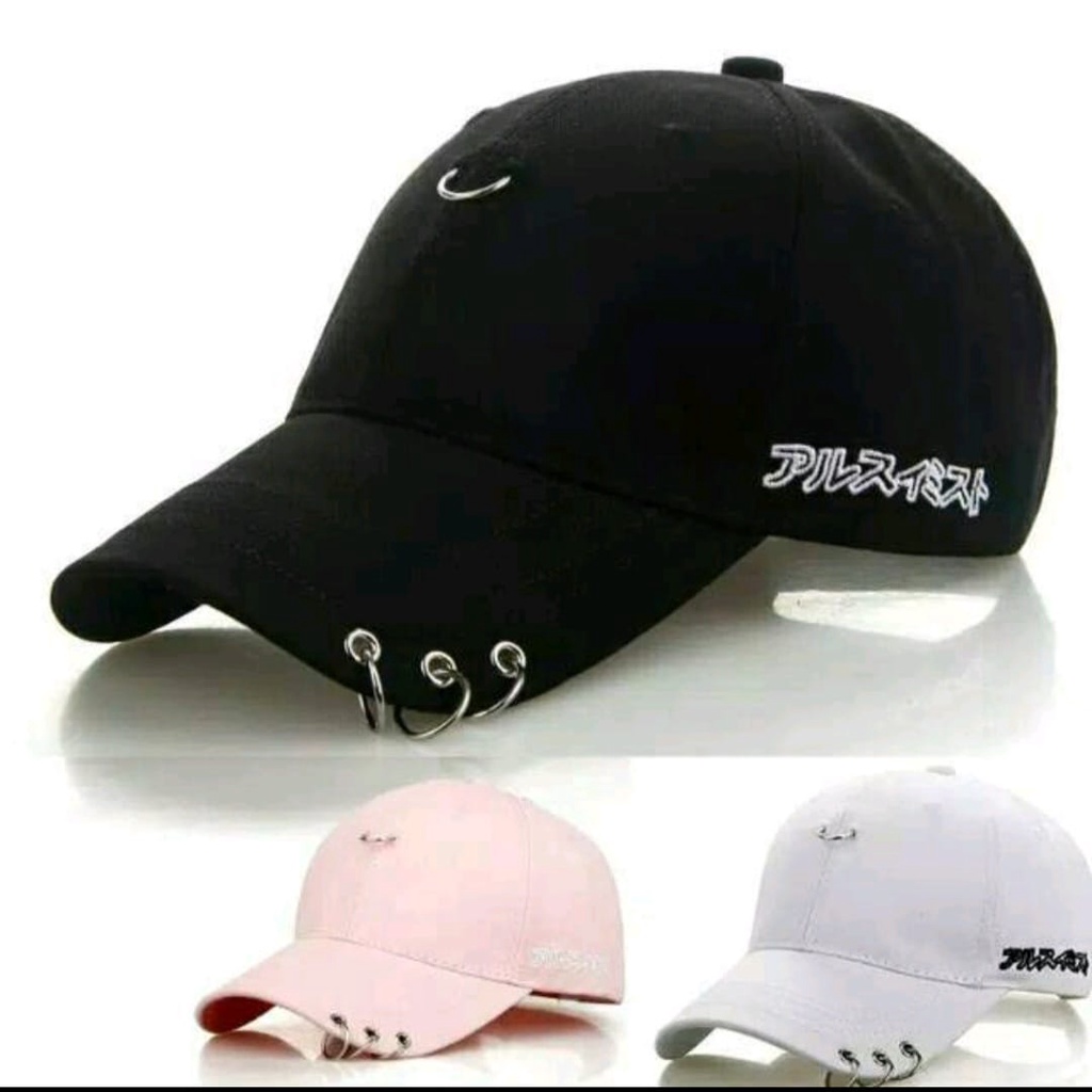 Topi ANTING BINTANG Kpop Korea style Dewasa Topi Ring Bintang Topi Ring rantai samping Fashion BTS Kekinian