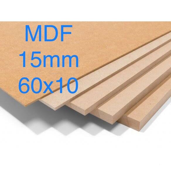 Papan MDF 15mm (60x10)cm, triplek MDF, papan kayu MDF, plywood MDF