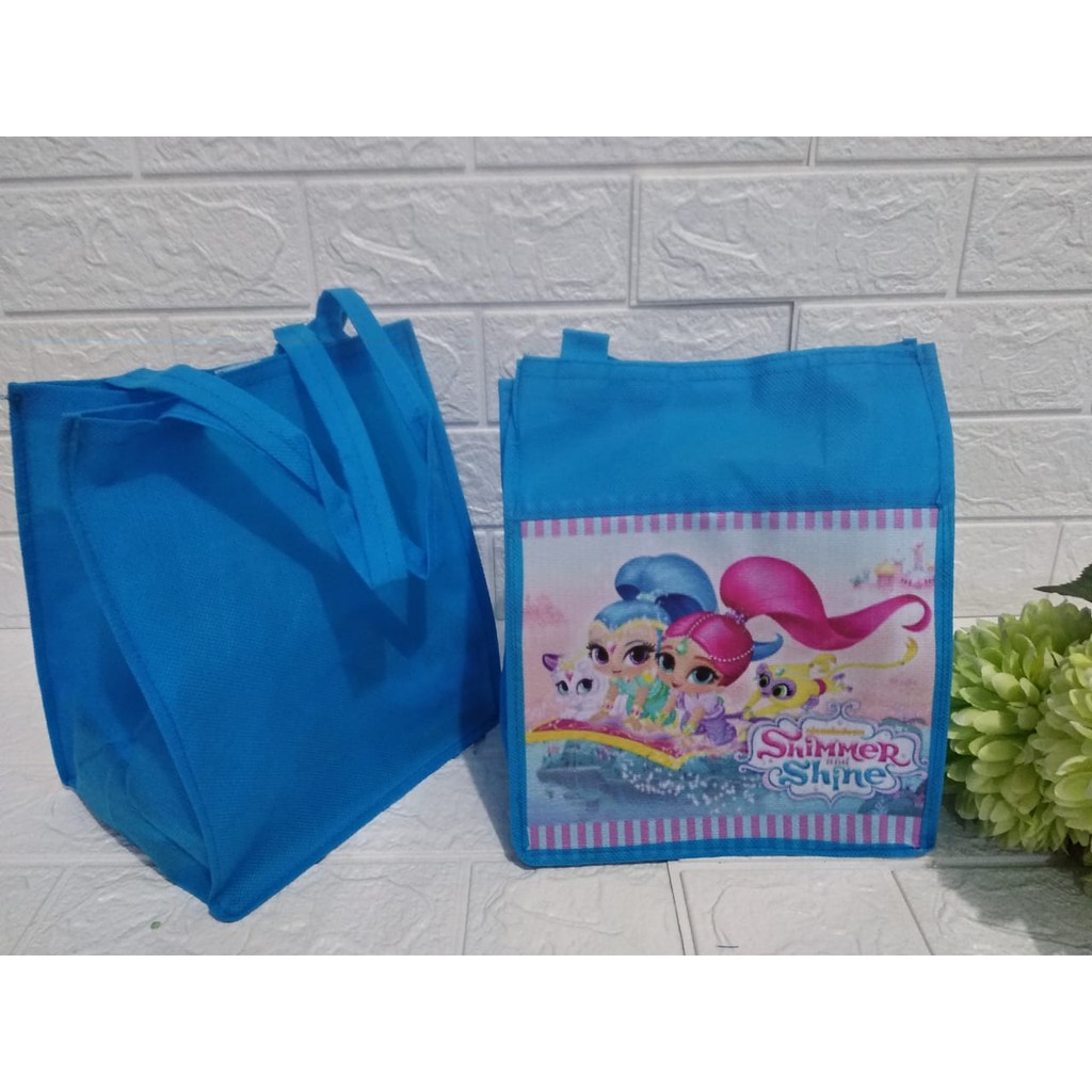 TAS SPUNBOND NK Seri Princess Goodie Bag Souvenir Ulang tahun anak goody ultah karakter GROSIR-5