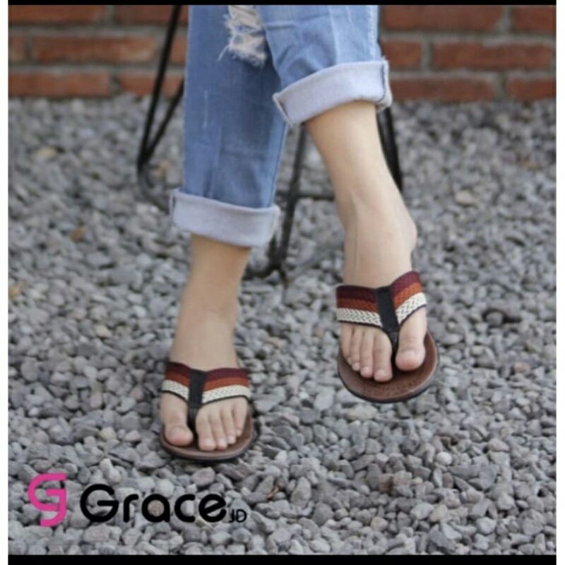 SANDAL JEPIT CEWEK RAJUT TURKI