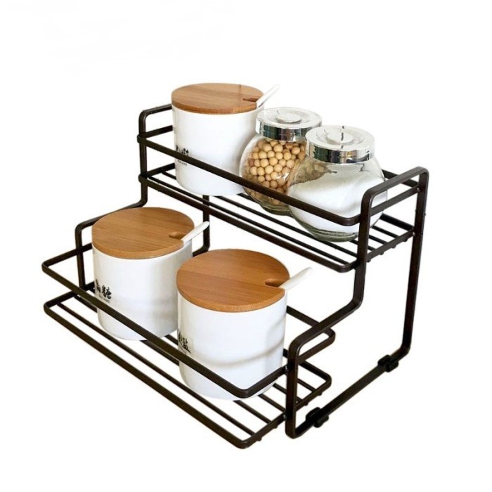 FMFIT Rak Dapur Rak Kamar Mandi Tempat Bumbu Serbaguna Rak Organizer Besi