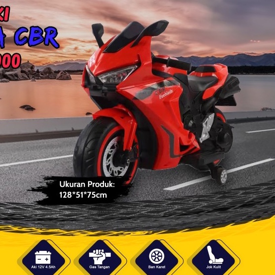 Mainan Anak Motor AKI YUKITA CBR - YUKITA 1000- Maenan Motoran Anak