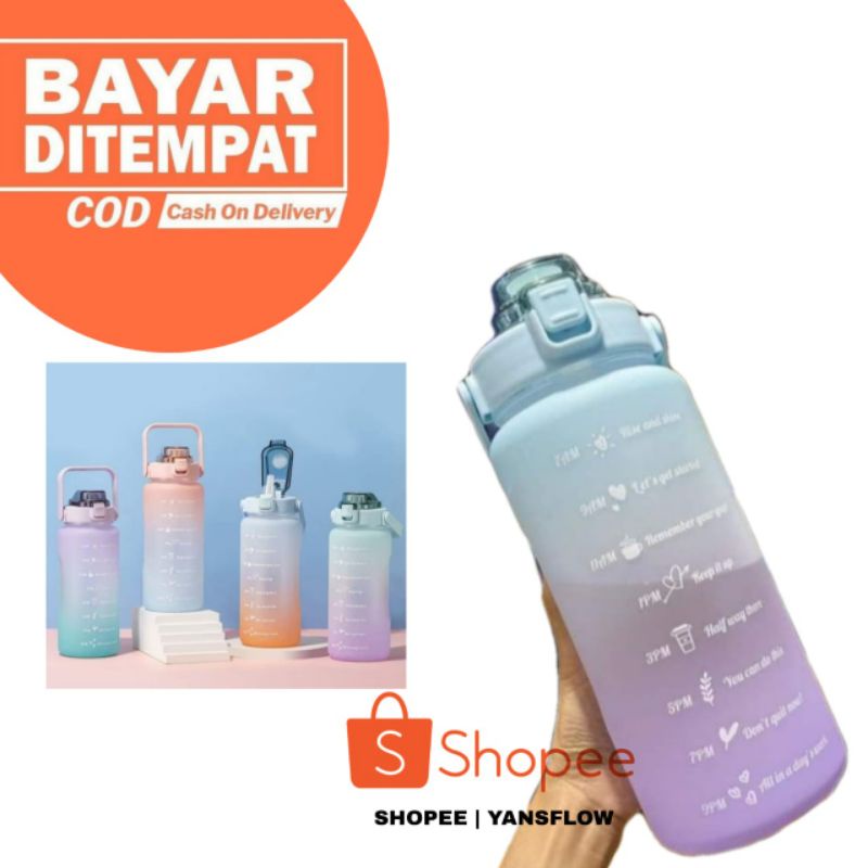 BOTOL MINUM 2 LITER VIRAL || RAINBOW