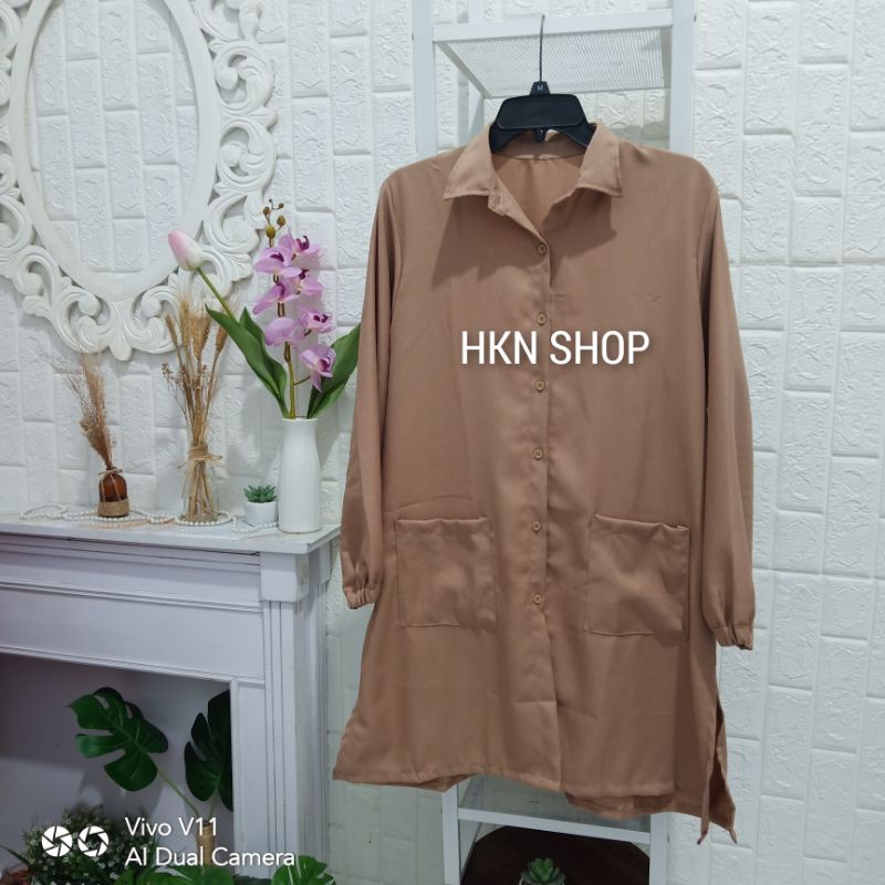 TUNIK ALISSA BAHAN MOSCREPE IMPORT