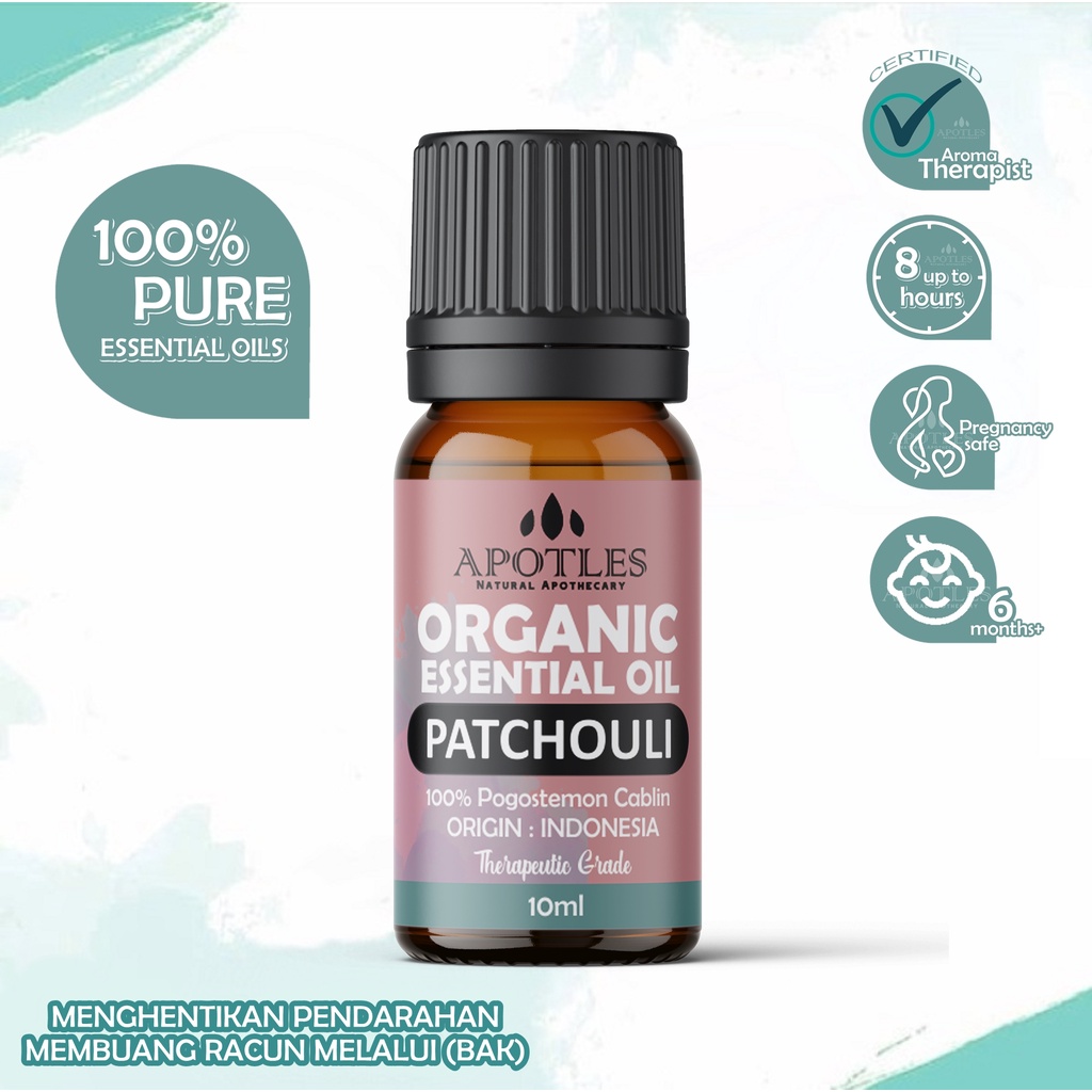 Patchouli Pure Essential Oil - Minyak Aromaterapi Patchouli Essential Oil Minyak Nilam 10ml