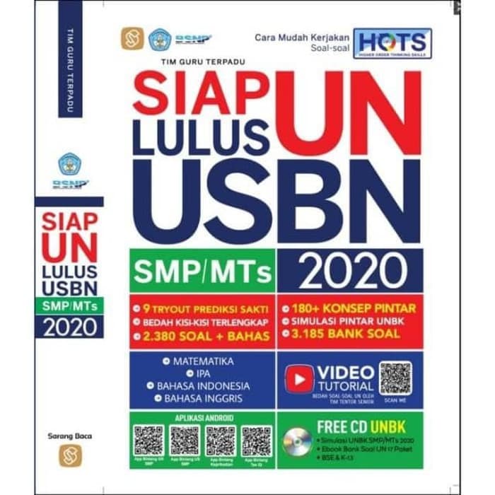 Buku Siap UN Lulus USBN SMP/MTS 2020 (Free CD UNBK)-1