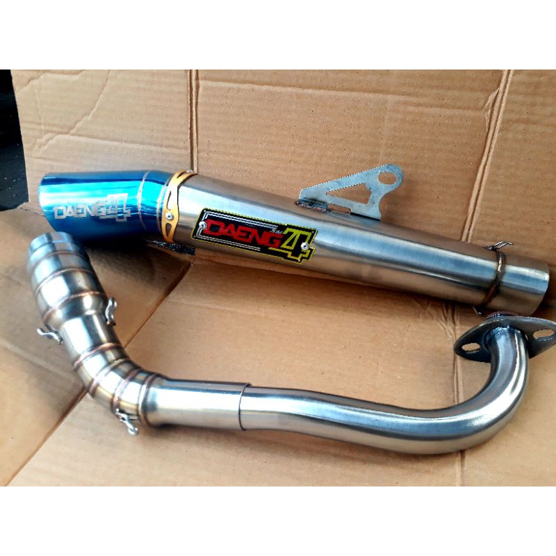Pipe Daeng Sai4 Silincher and Elbow mio sporty Ekhaus inlet 51mm