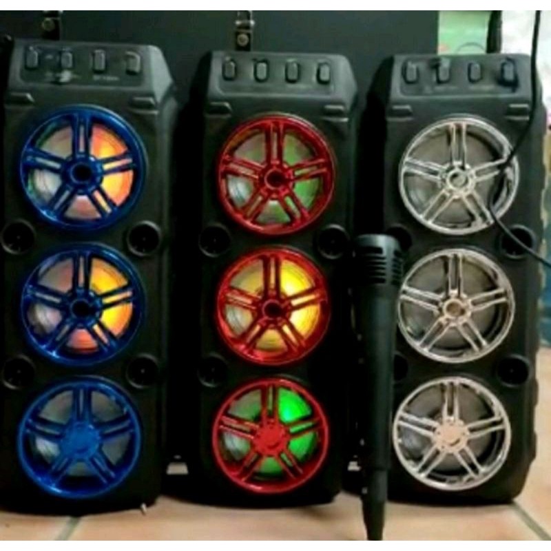 SPEAKER KARAOKE 3 TINGKAT Sx-y3006( FREE MIC+REMOTE+KABEL USB)-SPEAKER