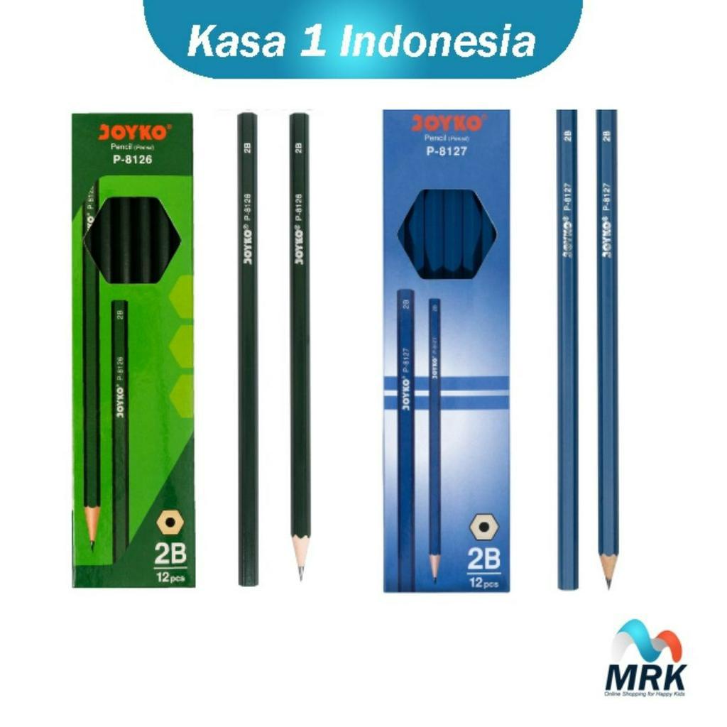 

Pensil Komputer 2B isi 12 Pcs Biru dan Hijau