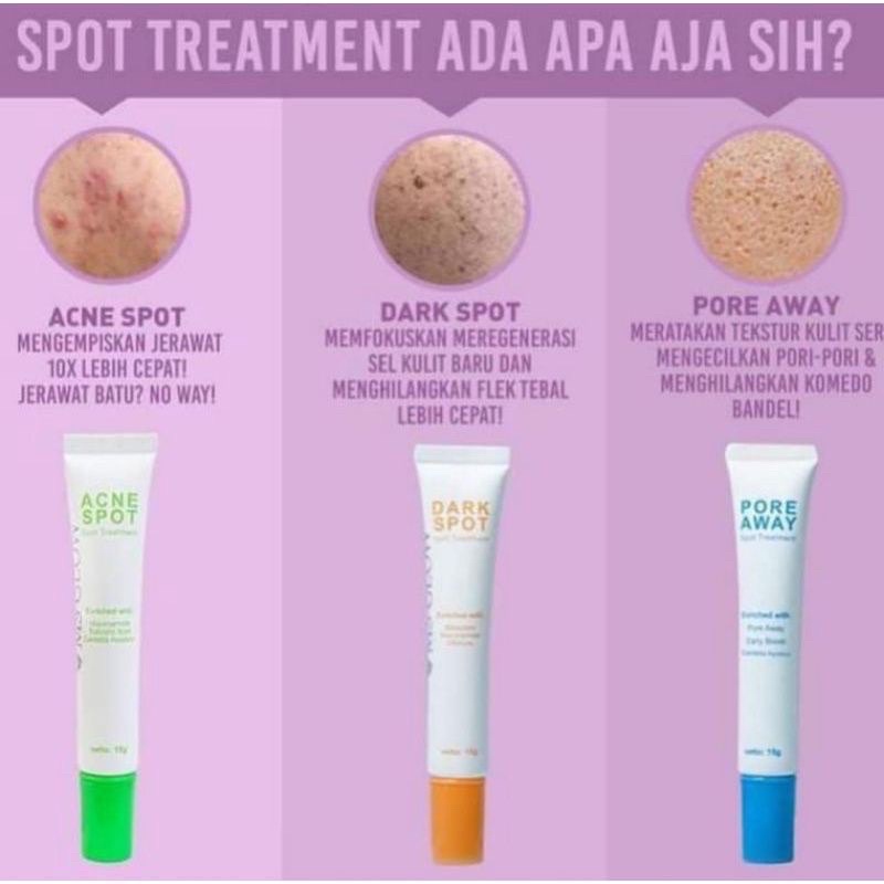 MS GLOW SPOT TREATMENT ACNE SPOT / DARK SPOT / PORE AWAY