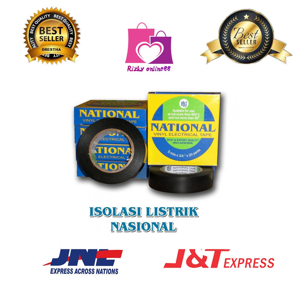 Rizkyonline88 isolasi listrik kotak national / isolasi kabel / isolasi hitam