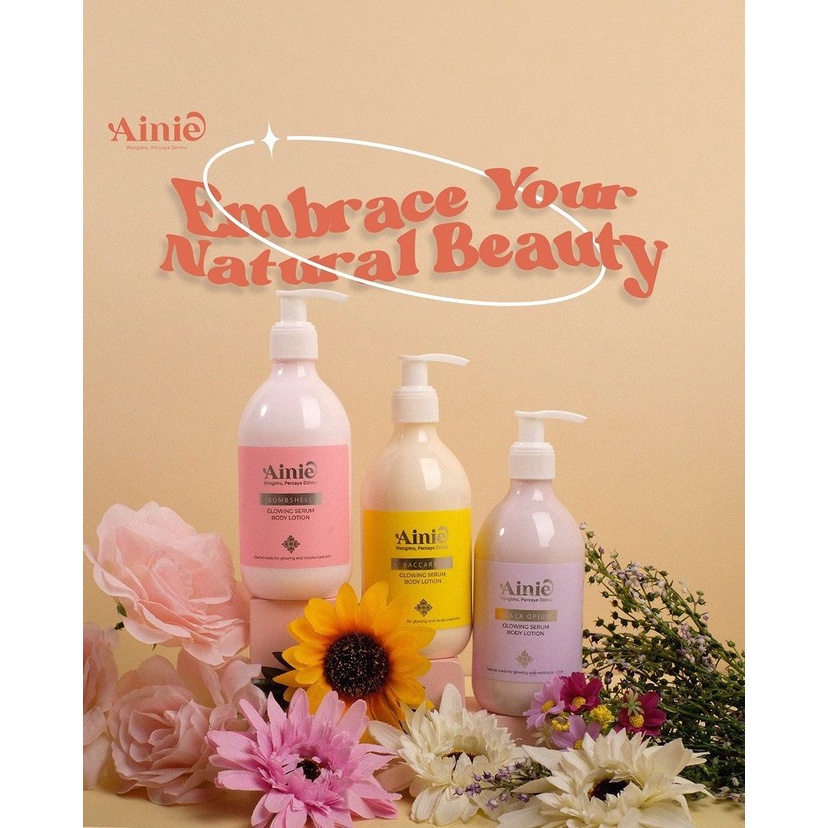 Ainie Glowing Body Serum Hand Body Lotion 300ml