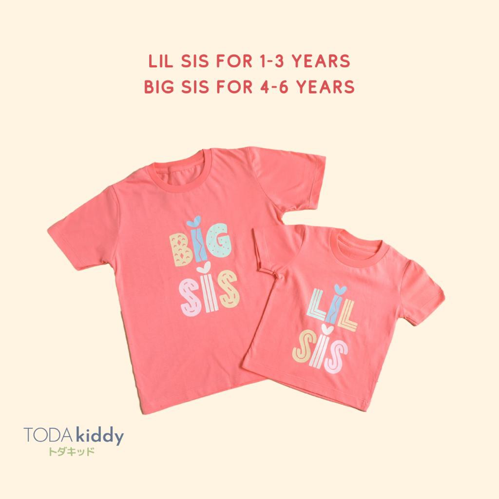 PROMO KAOS ANAK SIBLING TEE LIL SIS LIL BRO KAOS ANAK UNISEX LUCU 1-6 TAHUN