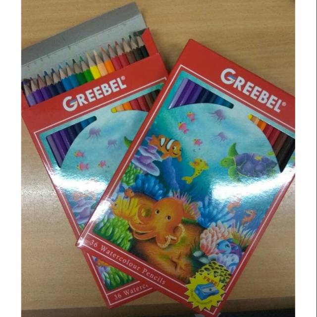 

Pensil warna + cat air 36warna Greebel