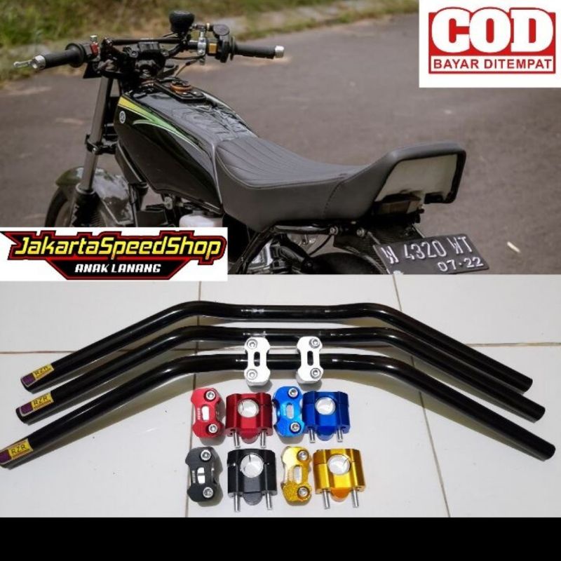 Stang rzr setang roadrace universal satria fu sonic vixion new old cb150 rx king dll plus raiser dudukan pnp