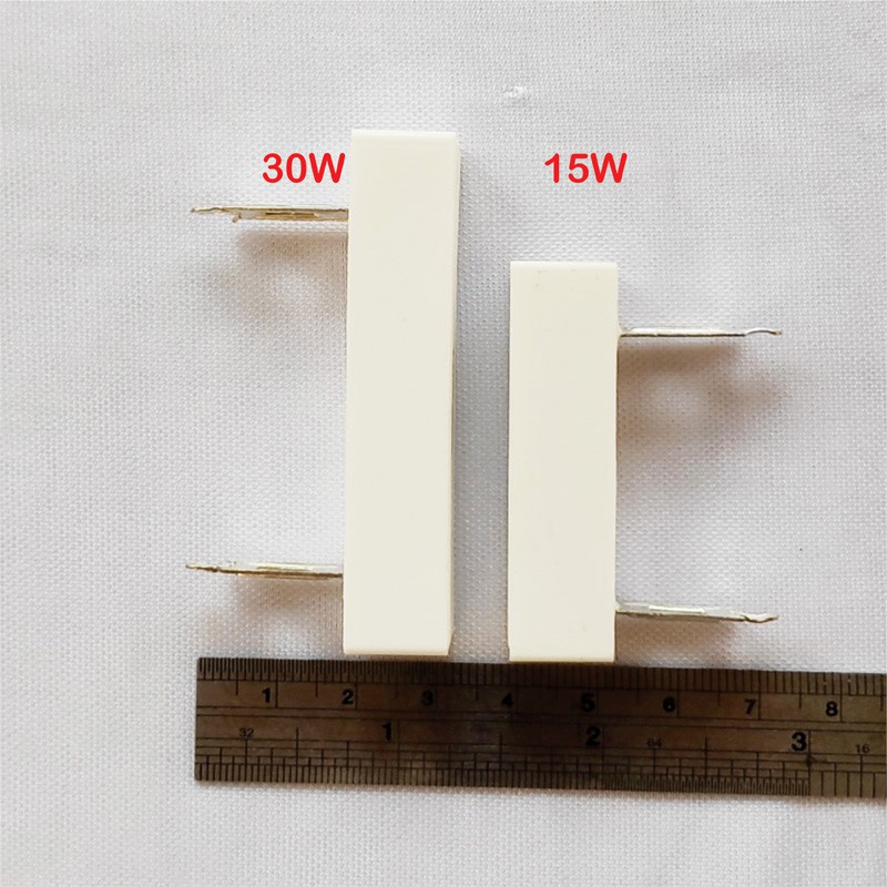 RESTAN BATU 30W RESISTOR 30W RESTAN KERAMIK SEMEN 12R 2R2 KAKI PELAT