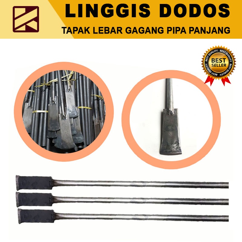 Linggis Dodos Tapak Lebar Baja Gagang Pipa Sepuhan Baja Tua Dodos Unduh Sawit Gali Tanah