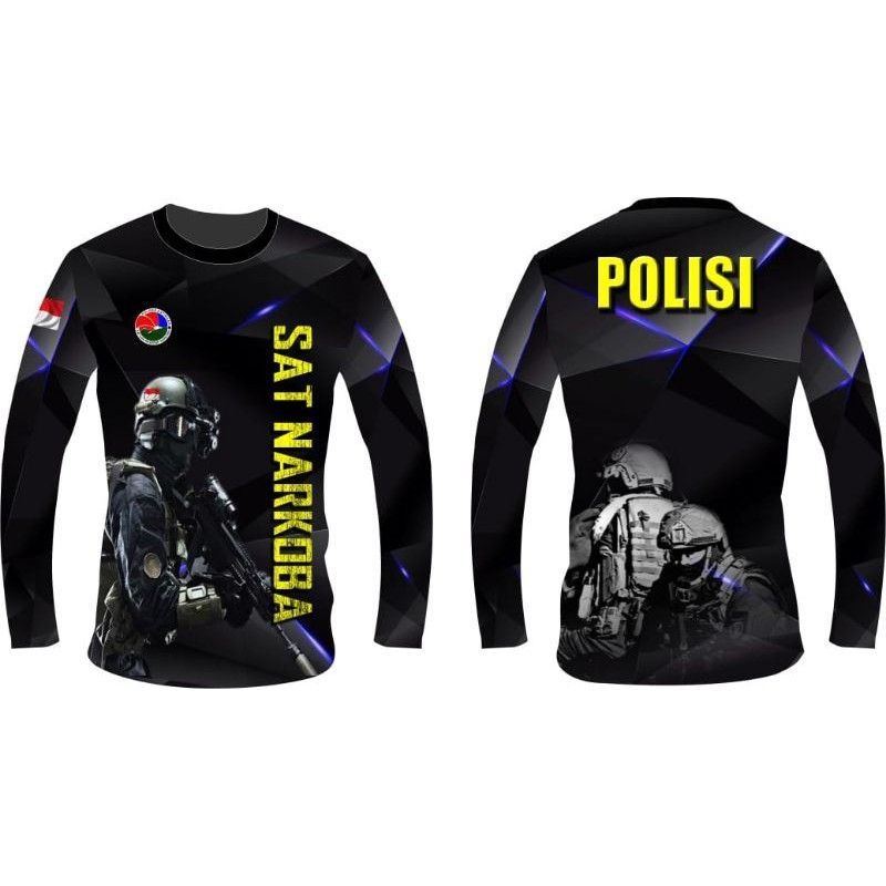 BAJU JERSEY POLISI SAT NARKOBA FULL PRINTING