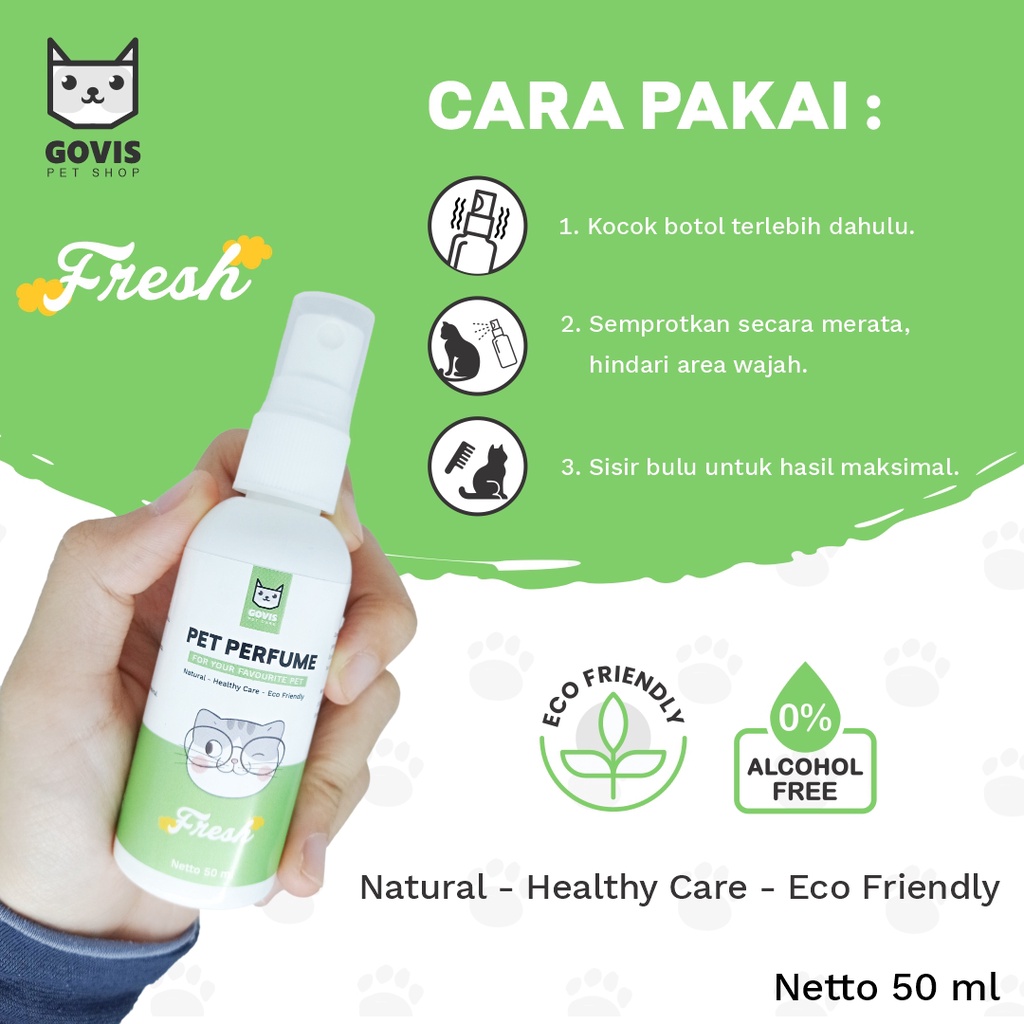 Parfum Kucing Pengharum Bulu Anabul 3 in 1 Kemasan Spray 50 ML