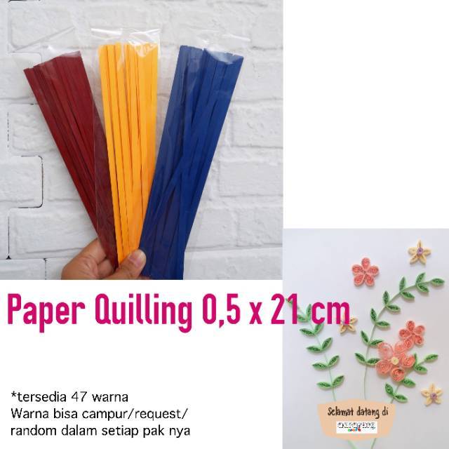 

PAPER QUILLING UKURAN 0,5 x 21cm / KERTAS QUILLING / PAPER STRIP