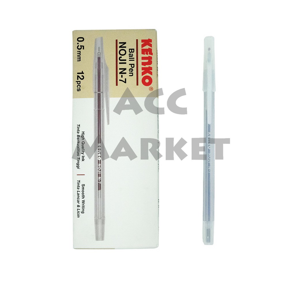 Pena Pulpen Pen 1 Pack Isi 12 Pcs Kenko Noji N7