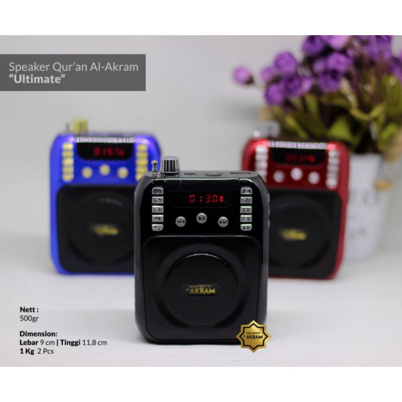 Al Akram Speaker Murottal Al Qur'an Ultimate Microphone dan Pengeras Suara