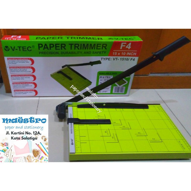 

Paper Trimmer ORIGIN F4 / Paper Cutter F4 / Alat Pemotong Kertas Murah