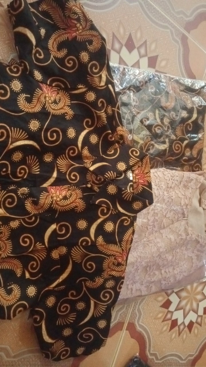 Baju Gamis Brukat Couple Anak//baju Batik Kapel Keluarga