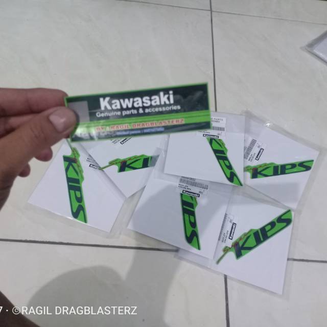 Stiker striping superkips ninja rr old Hijau SE 2010 2011 original Kawasaki