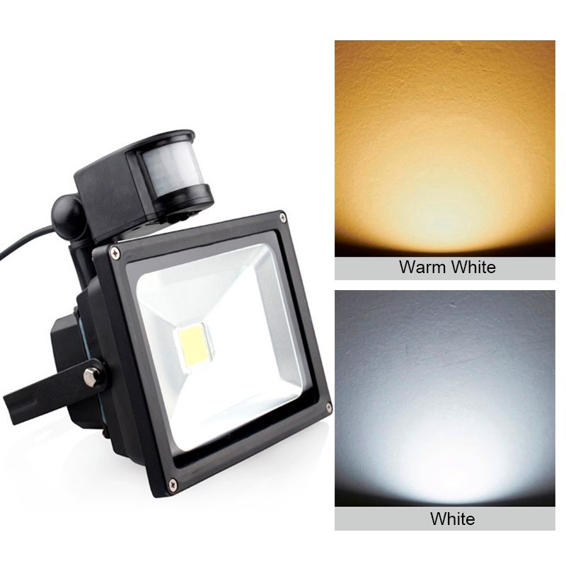 Motion Sensor Led Flood Light 10w 20w 30w 50w Pir Led Motion Sensor Lamp Ip65 Outdoor Light Shopee Indonesia