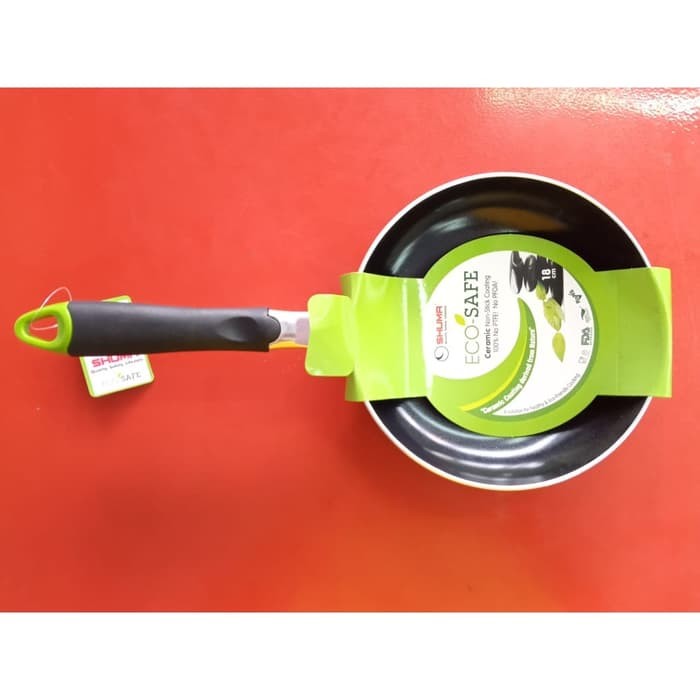 Eco Safe Non stick Ceramic Fry Pan 18 cm Shuma Wajan Penggorengan