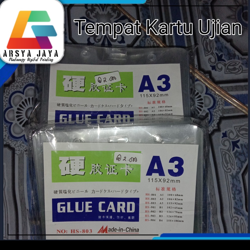 Plastik Mika ID Card Tebal OCI A3 Tempat Kartu Nama