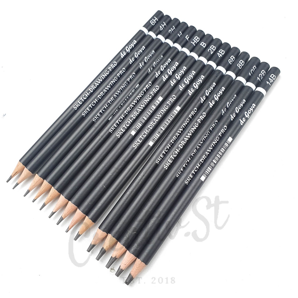 

De Goya Drawing Pencil Sketch Pro Pensil Gambar Sketsa Profesional 6H 14B